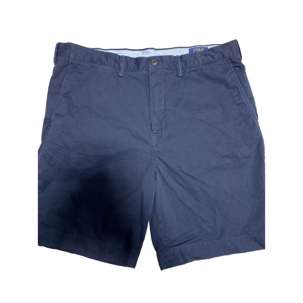 Polo Ralph Lauren Shorts Mens 38 Blue Chino Stretch Twill Classic Preppy